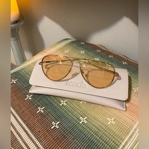 Lexxola Tommy orange and gold aviator sunglasses. Never worn.